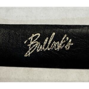 Vintage Bullock's Men's Black Glove Leather Belt Sz 40 Brass Buckle Quiet Luxury